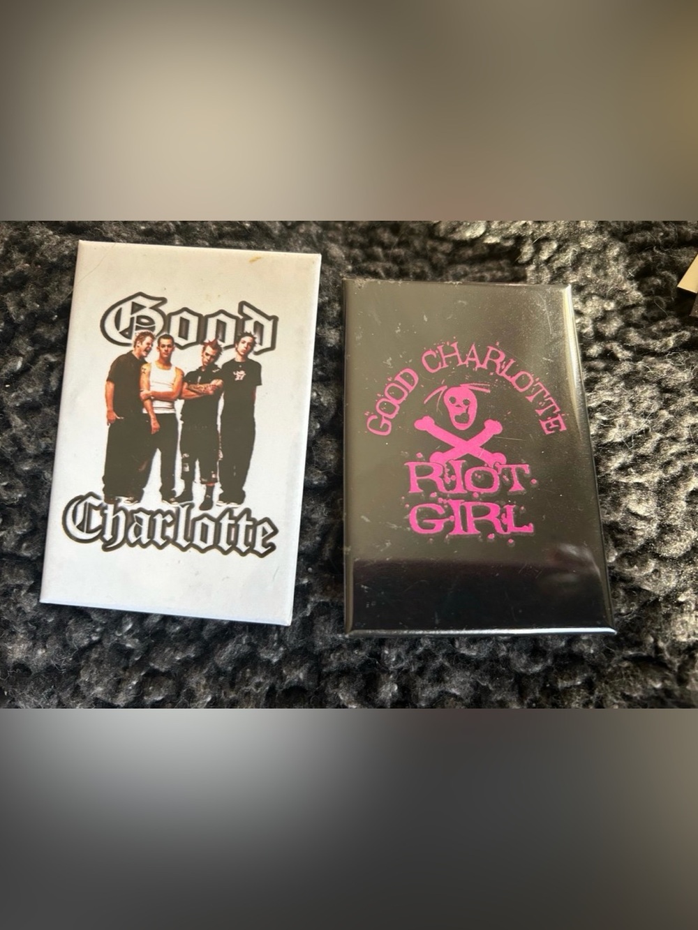 good charlotte magnets emo pop punk y2k skulls riot girl